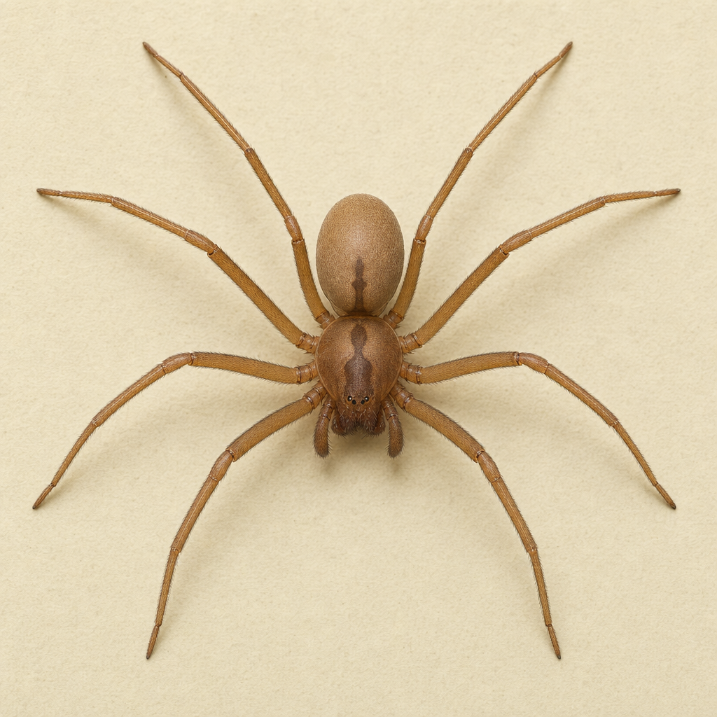 Macro photograph of Brown Recluse